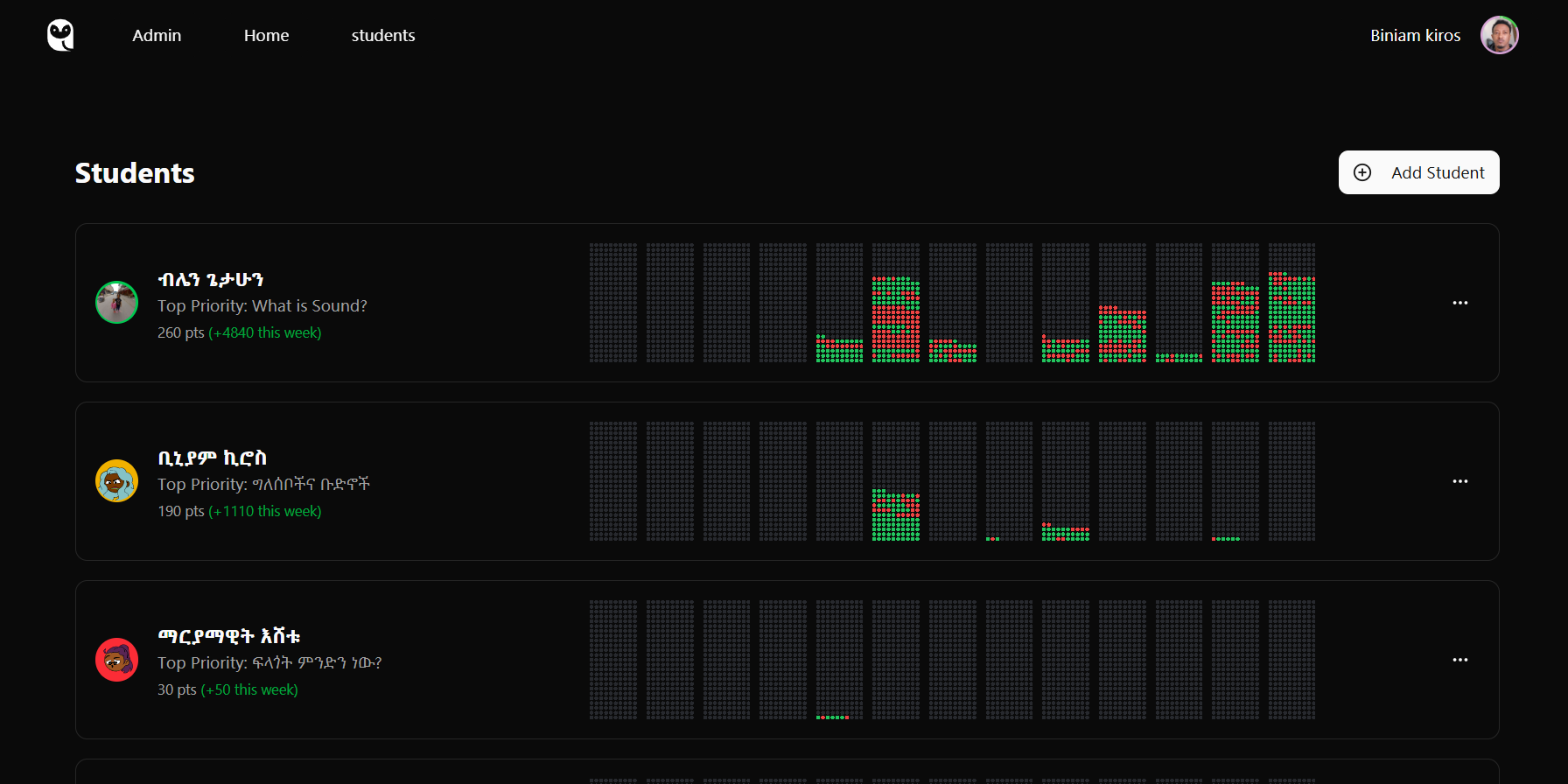 Parent Dashboard
